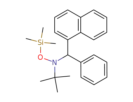 Molecular Structure of 78935-68-9 (1-Naphthalenemethanamine,
N-(1,1-dimethylethyl)-a-phenyl-N-[(trimethylsilyl)oxy]-)
