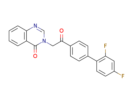 134563-09-0,3-(2-(2,4-Difluoro(1,1-biphenyl)-4-yl)-2-oxoethyl)-4(3H)-quinazolinone,