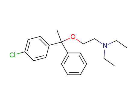 Ethanamine,2-[1-(4-chlorophenyl)-1-phenylethoxy]-N,N-diethyl-