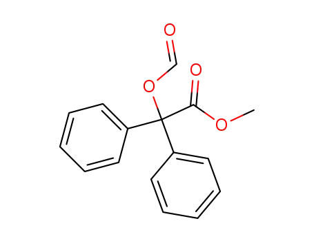 Molecular Structure of 133217-21-7 (methyl (formyloxy)diphenylacetate)