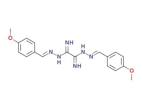 Molecular Structure of 7248-70-6 (Ethanediimidic acid,1,2-bis[2-[(4-methoxyphenyl)methylene]hydrazide])