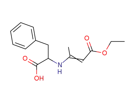 Molecular Structure of 87764-51-0 (N-[(1E)-3-ethoxy-1-methyl-3-oxoprop-1-en-1-yl]-L-phenylalanine)