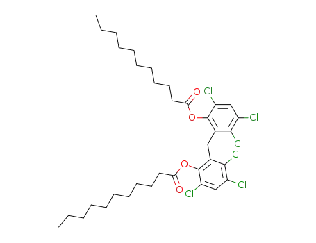 Molecular Structure of 19809-92-8 (Hexachlorophen-diundecanoat)