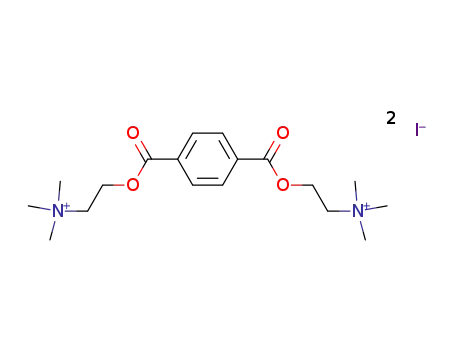 Molecular Structure of 16051-54-0 (Ethanaminium,2,2'-[1,4-phenylenebis(carbonyloxy)]bis[N,N,N-trimethyl-, diiodide (9CI))