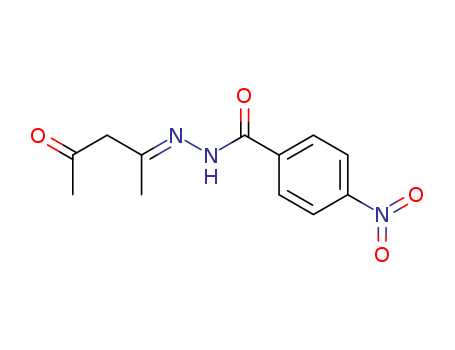 Benzoicacid, 4-nitro-, 2-(1-methyl-3-oxobutylidene)hydrazide cas  7467-43-8