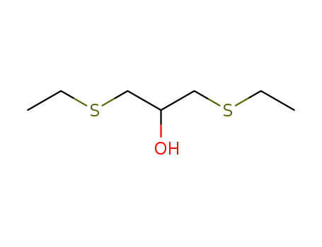 Molecular Structure of 202525-47-1 (2-Propanol, 1,3-bis(ethylthio)-)
