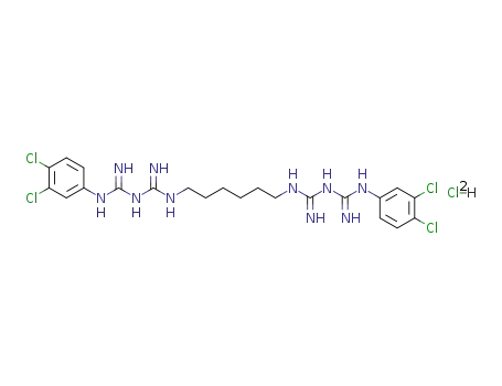 5,5'-bis-(3,4-dichloro-phenyl)-1,1'-hexanediyl-bis-biguanide; dihydrochloride