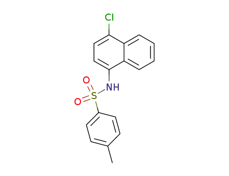 Molecular Structure of 858005-76-2 (<i>N</i>-(4-chloro-[1]naphthyl)-toluene-4-sulfonamide)