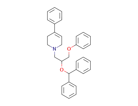 1-(2-benzhydryloxy-3-phenoxy-propyl)-4-phenyl-1,2,3,6-tetrahydro-pyridine
