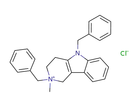 2,5-dibenzyl-2-methyl-2,3,4,5-tetrahydro-1<i>H</i>-pyrido[4,3-<i>b</i>]indolium; chloride