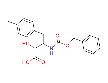 Molecular Structure of 62023-39-6 (Benzenebutanoic acid,
a-hydroxy-4-methyl-b-[[(phenylmethoxy)carbonyl]amino]-)