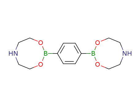 Molecular Structure of 26076-49-3 (p-Benzenediboronicacid, cyclic B,B:B',B'-bis(iminodiethylene) ester (8CI))