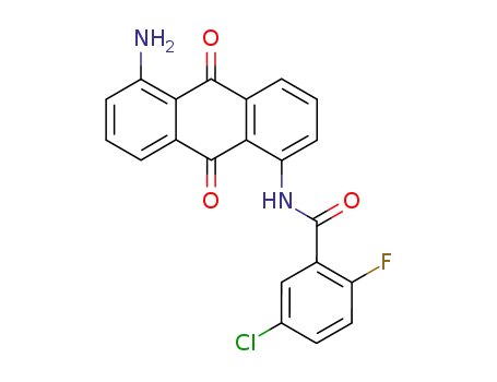 5-chloro-2-fluoro-benzoic acid-(5-amino-9,10-dioxo-9,10-dihydro-[1]anthrylamide)