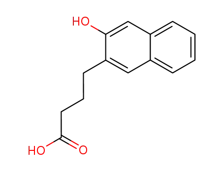 Molecular Structure of 460719-65-7 (2-Naphthalenebutanoic acid, 3-hydroxy-)