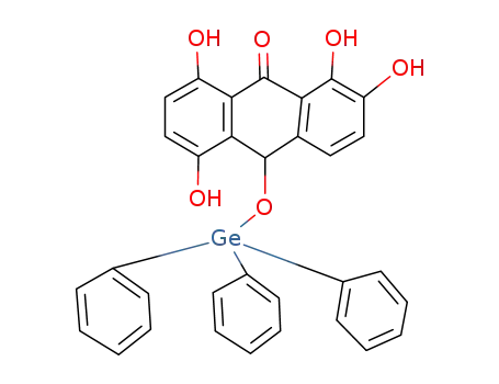 triphenylgermyl 1,2,5,8-tetrahydroxy-9,10-anthraquinone adduct