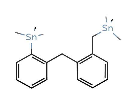 Molecular Structure of 113419-94-6 (Stannane, trimethyl[2-[[2-[(trimethylstannyl)methyl]phenyl]methyl]phenyl]-)