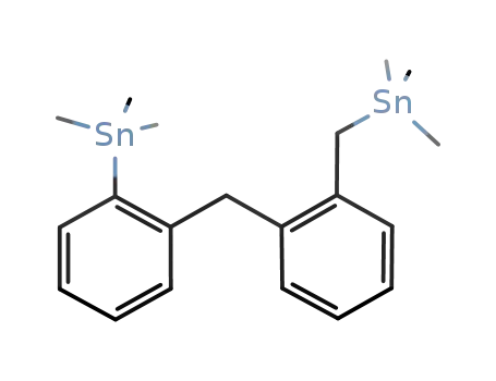 Molecular Structure of 113419-94-6 (Stannane, trimethyl[2-[[2-[(trimethylstannyl)methyl]phenyl]methyl]phenyl]-)