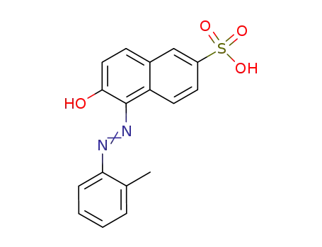 6-hydroxy-5-<i>o</i>-tolylazo-naphthalene-2-sulfonic acid