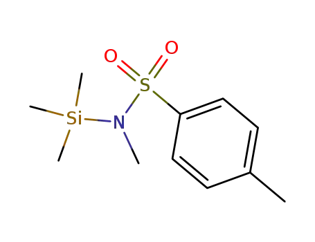 Molecular Structure of 74948-31-5 (Benzenesulfonamide, N,4-dimethyl-N-(trimethylsilyl)-)