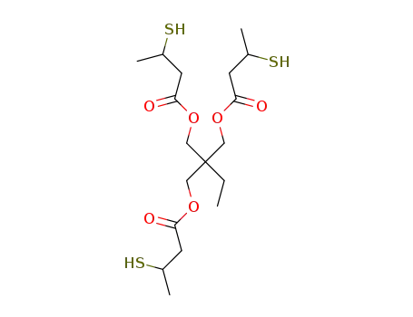 Molecular Structure of 590678-06-1 (Butanoic acid, 3-mercapto-,
2-ethyl-2-[(3-mercapto-1-oxobutoxy)methyl]-1,3-propanediyl ester)