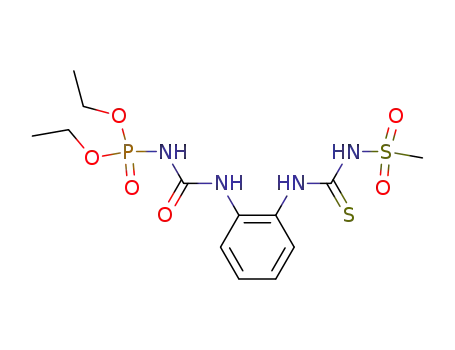 Phosphoramidic acid,
[[[2-[[[(methylsulfonyl)amino]thioxomethyl]amino]phenyl]amino]carbonyl]-
, diethyl ester