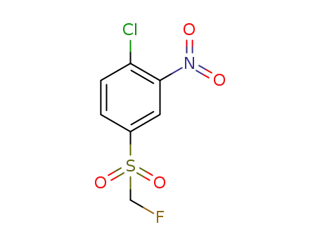 Molecular Structure of 255391-08-3 (Benzene, 1-chloro-4-[(fluoromethyl)sulfonyl]-2-nitro-)