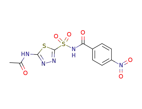 Benzamide, N-[[5-(acetylamino)-1,3,4-thiadiazol-2-yl]sulfonyl]-4-nitro-