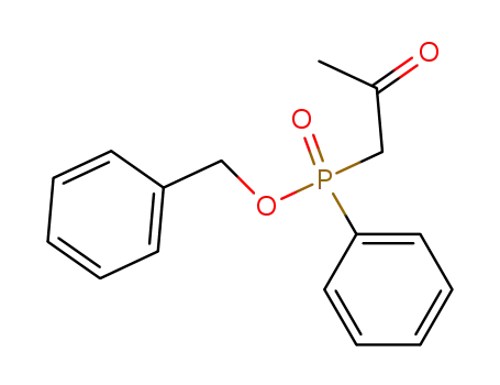 Molecular Structure of 62292-01-7 (Phosphinic acid, (2-oxopropyl)phenyl-, phenylmethyl ester)
