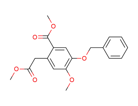 4-Benzyloxy-2-methoxycarbonyl-5-methoxy-phenylessigsaeure-methylester