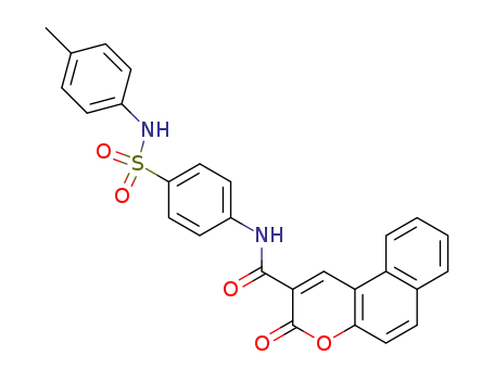 5,6-benzocoumarin-3N-(4'-(N'-p-methylphenyl)sulphonamidophenyl)carboxamide
