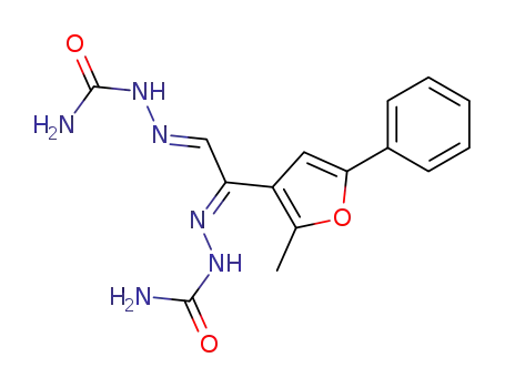 (2-methyl-5-phenyl-[3]furyl)-glyoxal disemicarbazone