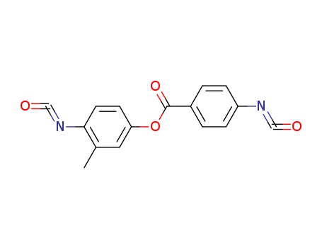 Molecular Structure of 121565-68-2 (Benzoic acid, 4-isocyanato-, 4-isocyanato-3-methylphenyl ester)