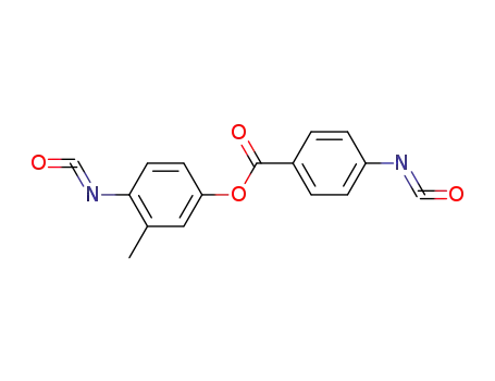 Molecular Structure of 121565-68-2 (Benzoic acid, 4-isocyanato-, 4-isocyanato-3-methylphenyl ester)