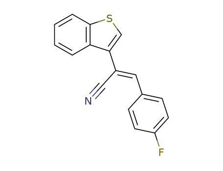 2-benzo[<i>b</i>]thiophen-3-yl-3<i>c</i>-(4-fluoro-phenyl)-acrylonitrile