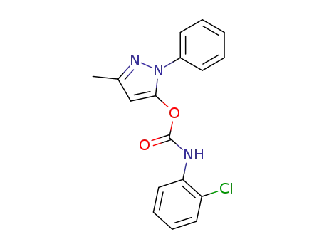(2-chloro-phenyl)-carbamic acid-(5-methyl-2-phenyl-2<i>H</i>-pyrazol-3-yl ester)