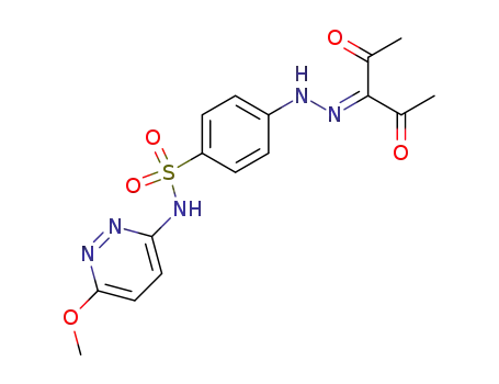 Benzenesulfonamide,
4-[(1-acetyl-2-oxopropylidene)hydrazino]-N-(6-methoxy-3-pyridazinyl)-
