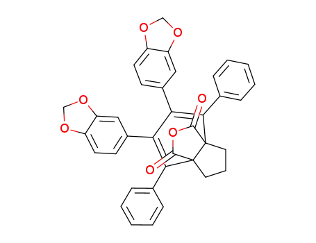 5,6-bis-benzo[1,3]dioxol-5-yl-4,7-diphenyl-indan-3a,7a-dicarboxylic acid-anhydride