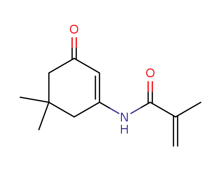 Molecular Structure of 90043-92-8 (2-Propenamide, N-(5,5-dimethyl-3-oxo-1-cyclohexen-1-yl)-2-methyl-)