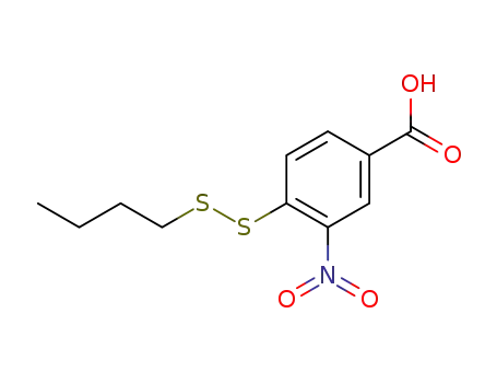 Molecular Structure of 114985-77-2 (4-butyldisulfanyl-3-nitro-benzoic acid)