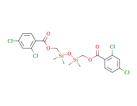 Molecular Structure of 18666-42-7 (1,3-bis-(2,4-dichloro-benzoyloxymethyl)-1,1,3,3-tetramethyl-disiloxane)