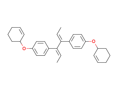2,4-Hexadiene,3,4-bis[p-(2-cyclohexen-1-yloxy)phenyl]- (8CI)