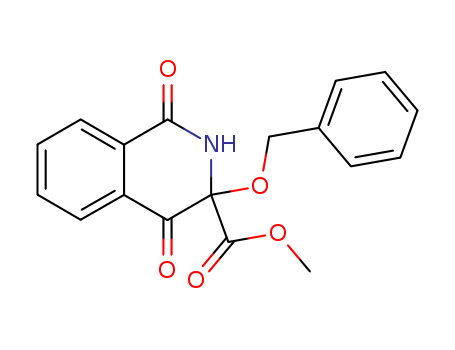 3-Isoquinolinecarboxylic acid, 1,2,3,4-tetrahydro-1,4-dioxo-3-(phenylmethoxy)-, methyl ester