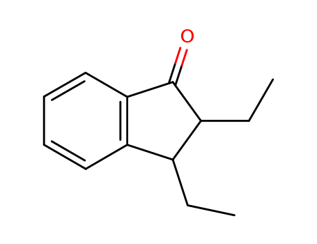 Molecular Structure of 107202-98-2 (1H-Inden-1-one, 2,3-diethyl-2,3-dihydro-)