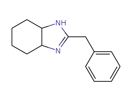 Molecular Structure of 138937-34-5 (1H-Benzimidazole, 3a,4,5,6,7,7a-hexahydro-2-(phenylmethyl)-)