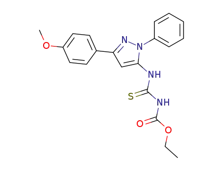Carbamic acid,
[[[3-(4-methoxyphenyl)-1-phenyl-1H-pyrazol-5-yl]amino]thioxomethyl]-,
ethyl ester