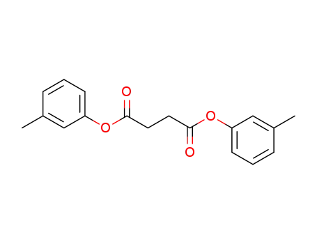 Molecular Structure of 16093-53-1 (Butanedioic acid, bis(3-methylphenyl) ester)