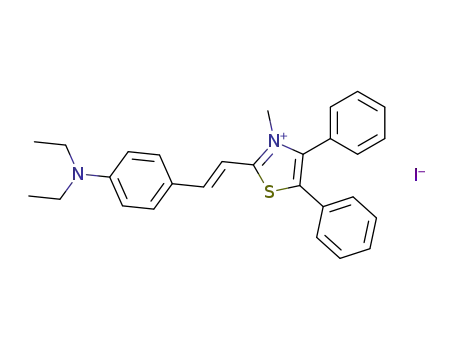 2-(4-diethylamino-styryl)-3-methyl-4,5-diphenyl-thiazolium; iodide