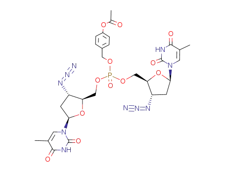 4-acetyloxybenzyl bis(3'-azido-3'-deoxythymidin-5-yl) phosphate