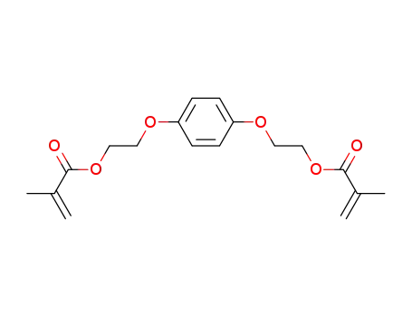 Molecular Structure of 35057-36-4 (2-Propenoic acid, 2-methyl-, 1,4-phenylenebis(oxy-2,1-ethanediyl)
ester)