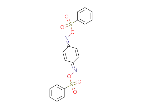 Molecular Structure of 18128-13-7 (2,5-Cyclohexadiene-1,4-diimine, N,N-bis((phenylsulfonyl)oxy)-, (1Z,4Z)-)